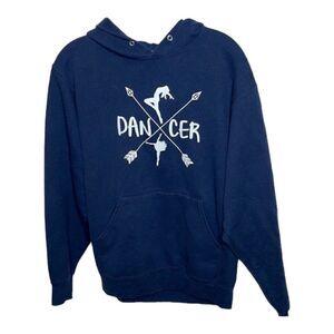 Jerzeez Navy Dancer Hoodie Sweatshirt. Size Medium.